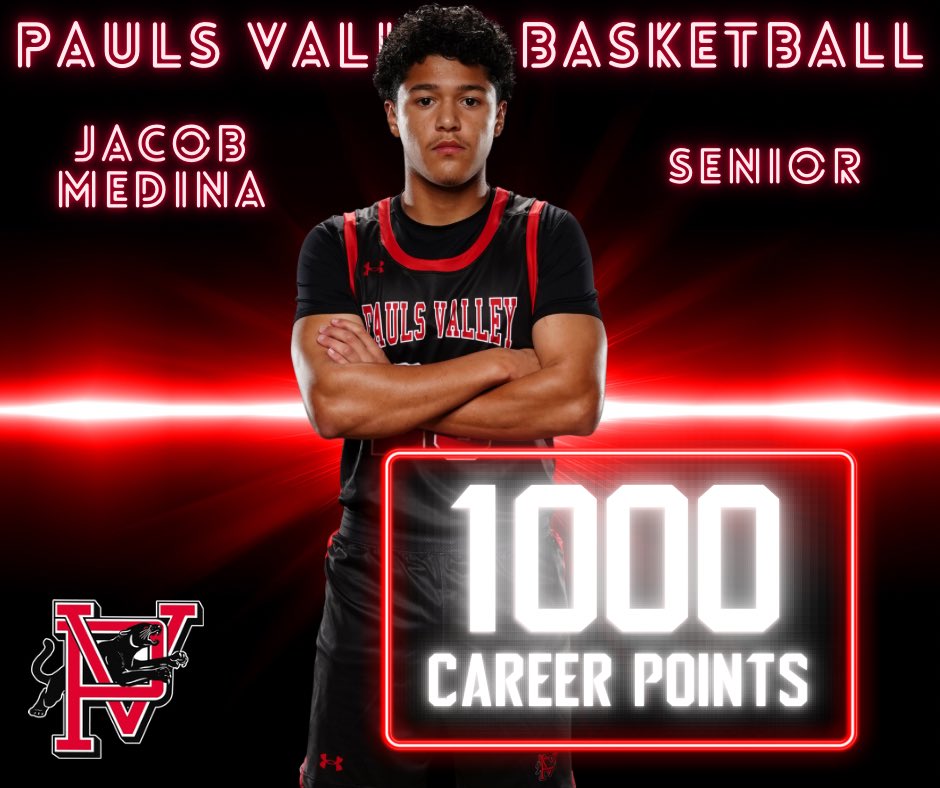 Pauls Valley Athletics (@pvpanthersports) on Twitter photo Congratulations to Jacob Medina for scoring 1000th career point today! <a href="/rotneiclarkesf/">rotneiclarkestatefarm</a> Congratulations to Jacob Medina for scoring 1000th career point today! <a href="/rotneiclarkesf/">rotneiclarkestatefarm</a>