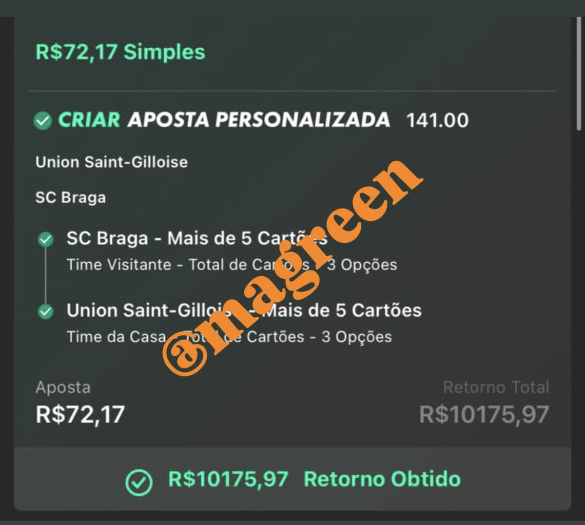 magreentipster's tweet image. CARALHO, FIZ HISTÓRIA NO VIP, MEU DEUS IRMÃO!!!! 😭😭😭
ODD 1001 ✅✅✅
ODD 201 ✅✅✅
ODD 141 ✅✅✅
ODD 51 ✅✅✅
ODD 26 ✅✅✅
OBRIGADO MEU DEUS, QUE FORRADA ABSURDAAAAAAA!!!!! 🍯🍯