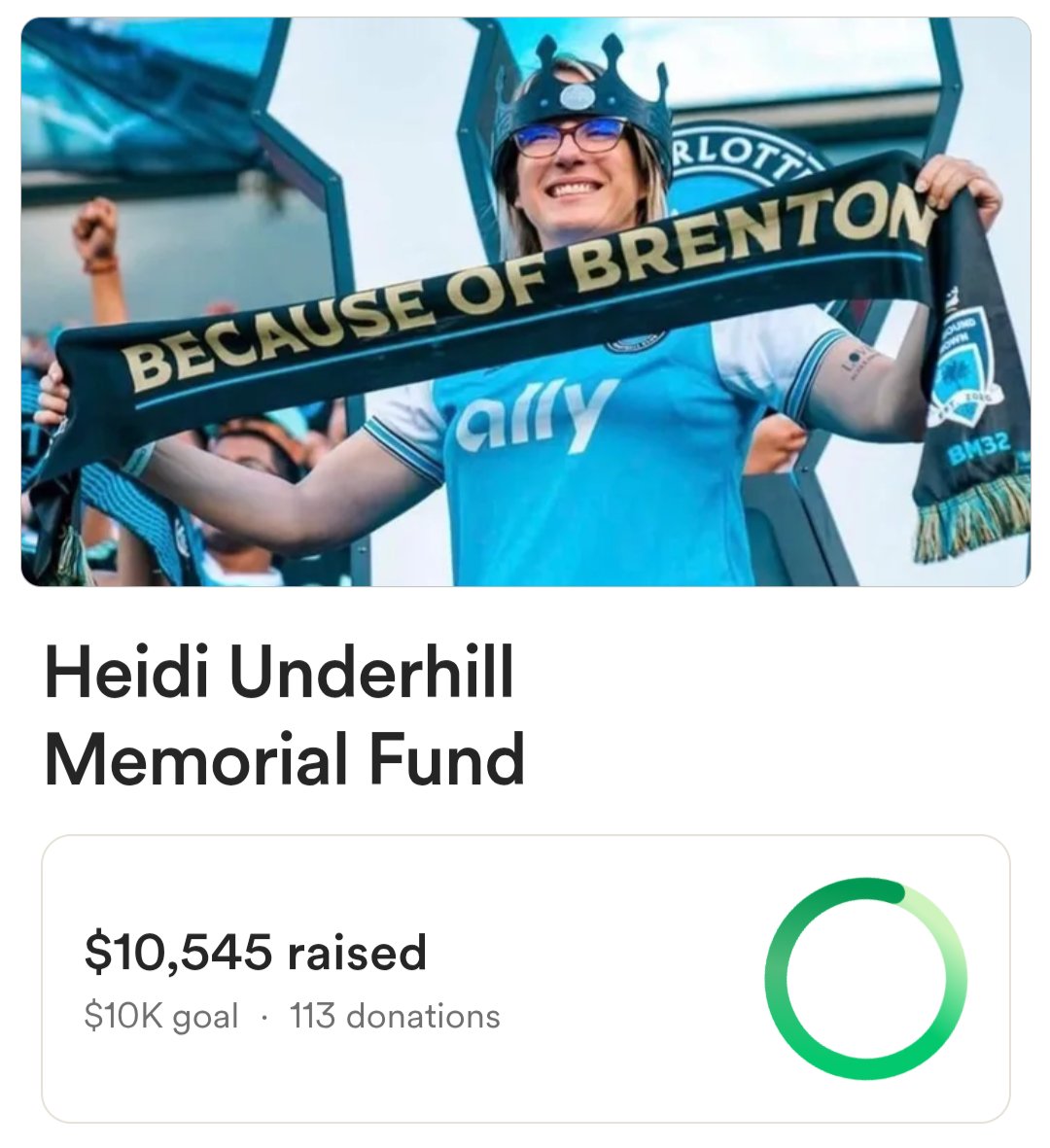 SouthboundCrown's tweet photo. We want to thank our amazing community for contributing to our GoFundMe to support Heidi's family. We hit our 10k goal yesterday and after 3 weeks have raised $13,000 total from 120+ donations.

We are also working with @olive_york on a charity kit that will be debuting soon! https://t.co/0rOmfb5fD6