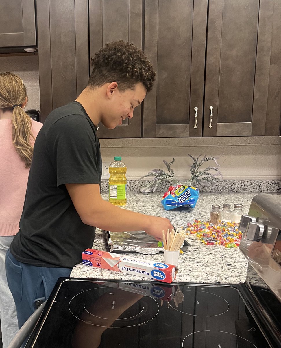 Intro to Human Studies Students made Jolly Rancher Suckers after completing their Kitchen Safety Exam today! 🍭 <a href="/DCS_CTE/">Dickson County Schools CTE</a>