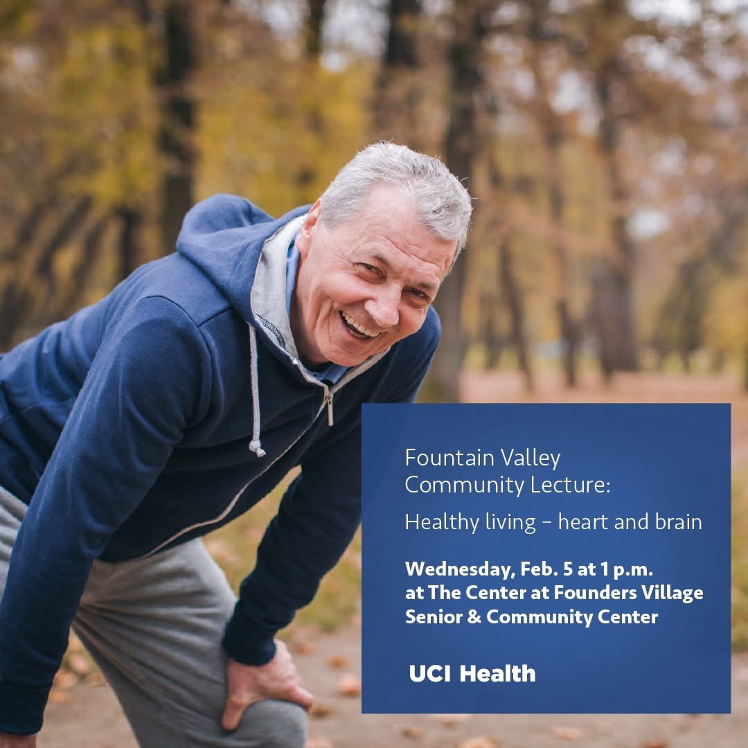FVRMC's tweet photo. Join us for a community lecture on Feb. 5.

UCI Health interventional neuroradiology specialist Dr. Hamed Farid will discuss #heartdisease and #stroke risk factors, signs and symptoms, and prevention and treatment guidelines. 

Register at https://t.co/QLfYlfXyg8 https://t.co/b8FZhWDGoc