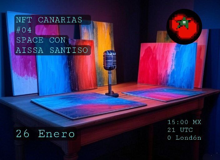 Este proximo domingo conversaremos en nuestro space de la semana con la artista <a href="/santiso_aissa/">,.-*~ 𝕒เⓢş𝐀 ~*-</a> 

Sigamos hablando de arte digital y tecnología 💯

Activa tu recordatorio 🔔 y únete en vivo.

x.com/i/spaces/1OdKr…