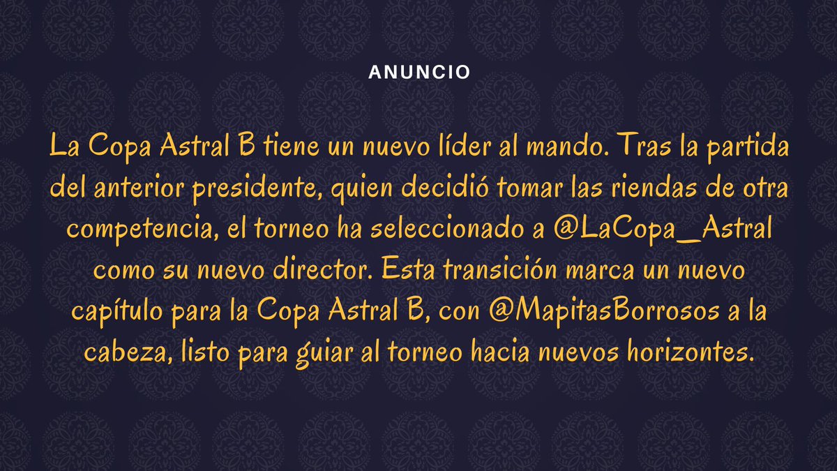 Anuncio importante 📢