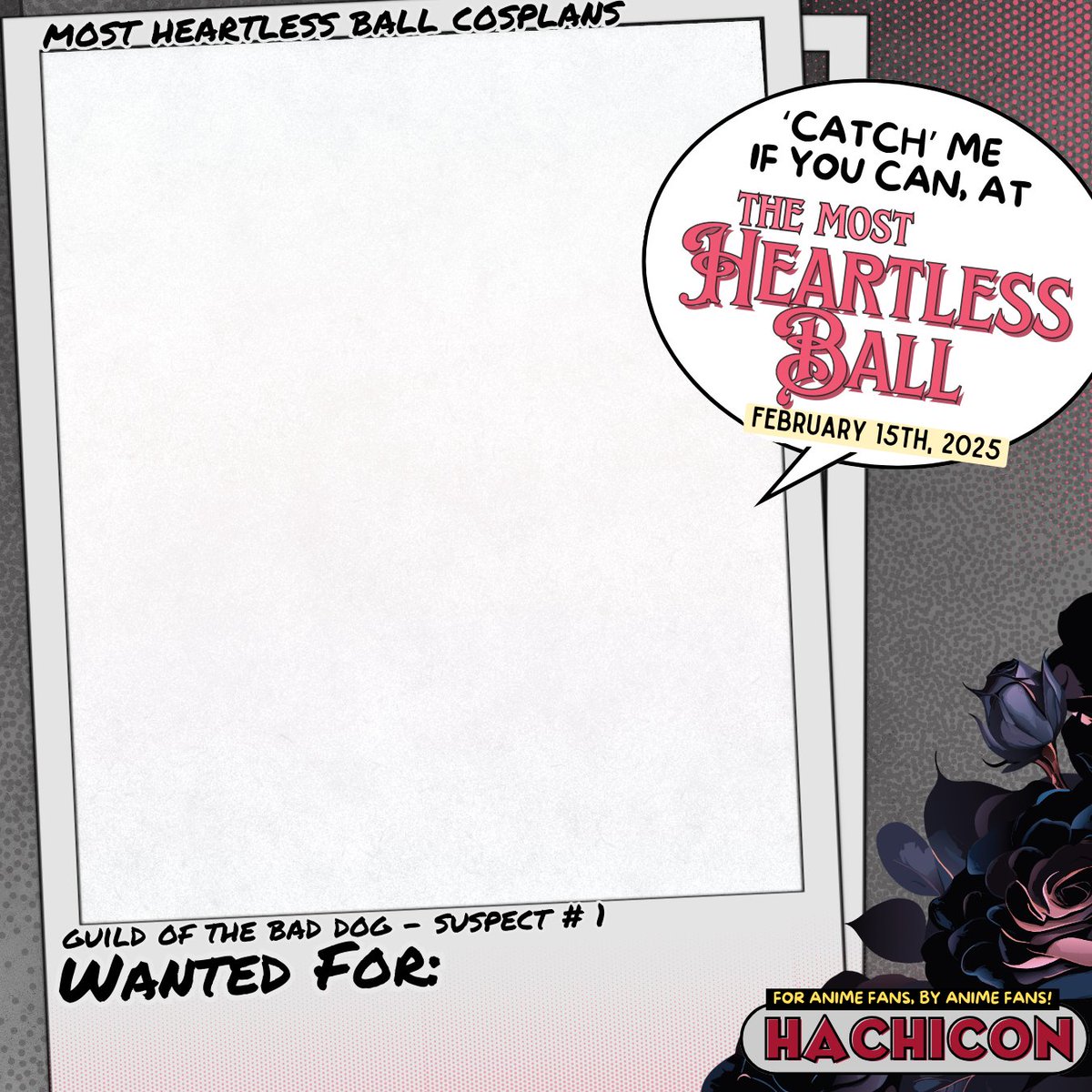 hachi_con's tweet photo. Do you know what dastardly attire you'll be wearing to the Villaintines Ball next month? Share your evil plans with our cosplay frames!
.
Villaintines Ball tickets can be purchased on our website at https://t.co/Yzzz2MoO3O
.
#HachiCon https://t.co/hdQkrmg8Lr