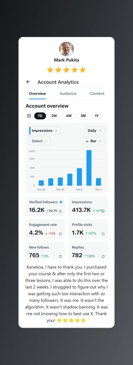 KanekoaTheGreat's tweet photo. Want to grow and monetize your 𝕏 account?

𝕏 is the world’s most influential platform, and now is the perfect time to build your audience!

In my course, you’ll learn:
✅ How the algorithms work
✅ How to create viral content
✅ The exact strategies I used to reach 1 million followers and billions of impressions

I’ve poured a decade of social media expertise into this course, spending six months to make it comprehensive and actionable for you.

🚨 Limited-time offer: Use code "KTG" for 10% off enrollment!

Join over 1,000 students already growing on 𝕏:
👉 https://t.co/OA3ed6GuvA