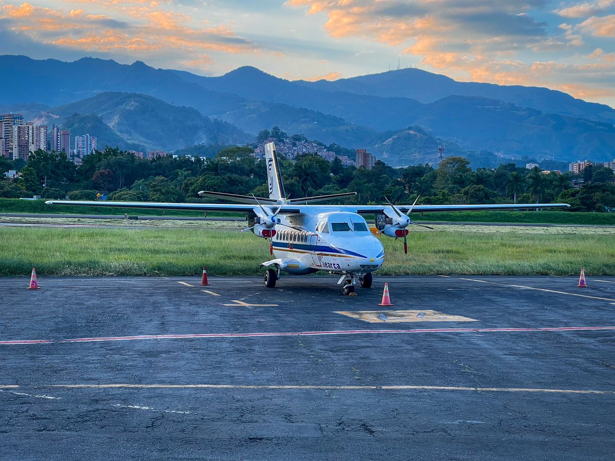 Postales del <a href="/AeropuertoEOH/">Aeropuerto Olaya Herrera, Medellín</a> hoy 23 de enero 2025. Una belleza!