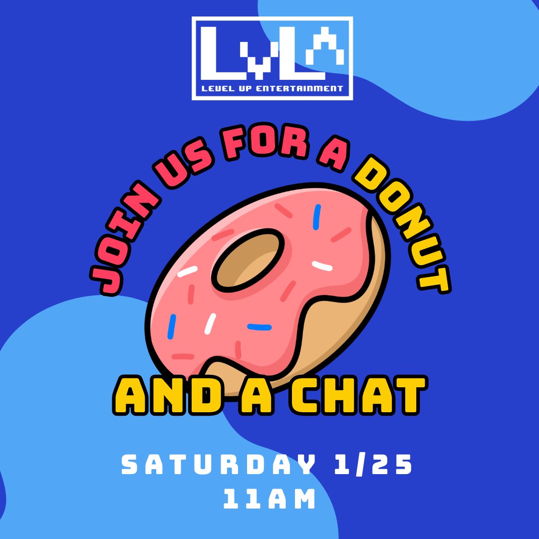 Stop by Saturday morning (1/25) and grab a donut and coffee with us!