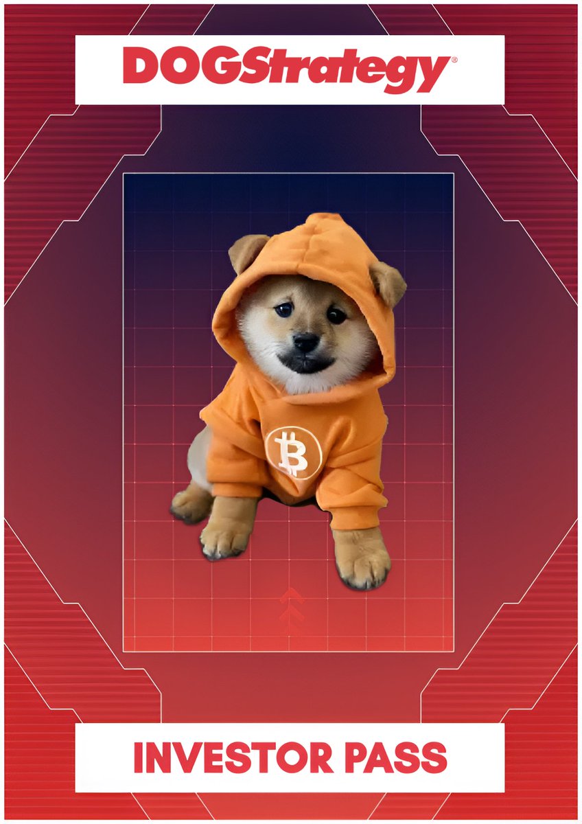 DogStrategy_'s tweet photo. Giving away an Investor Pass to one lucky winner 🎁

Follow us
Like RT
Drop bc1p wallet address

Will randomally pick an address in 24h