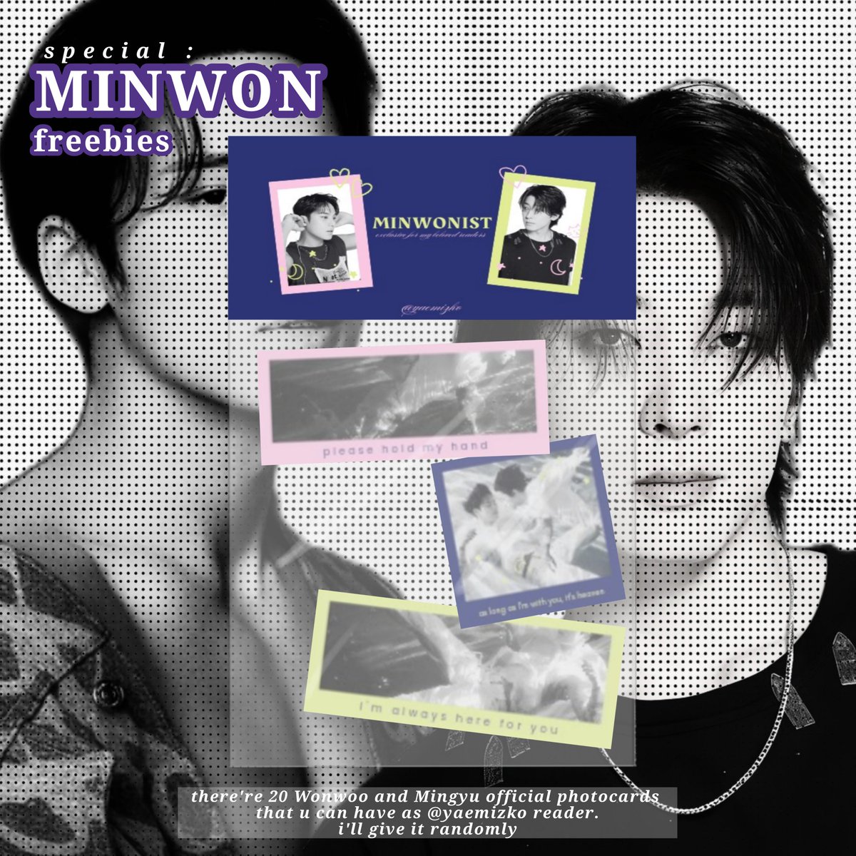 yaemizko's tweet photo. MINWONIST ON SEVENTEEN RIGHT HERE JAKARTA.
freebies special for minwonist &amp; my readers :3

────୨ৎ────

📍      : JIS
📆      : 8 February 2025 &amp;
              9 February (if it feasible)
⏰️      : TBA

────୨ৎ────
20 OFFICIAL PHOTOCARDS LOOKING FOR NEW OWNER https://t.co/WBF6HVoqUl