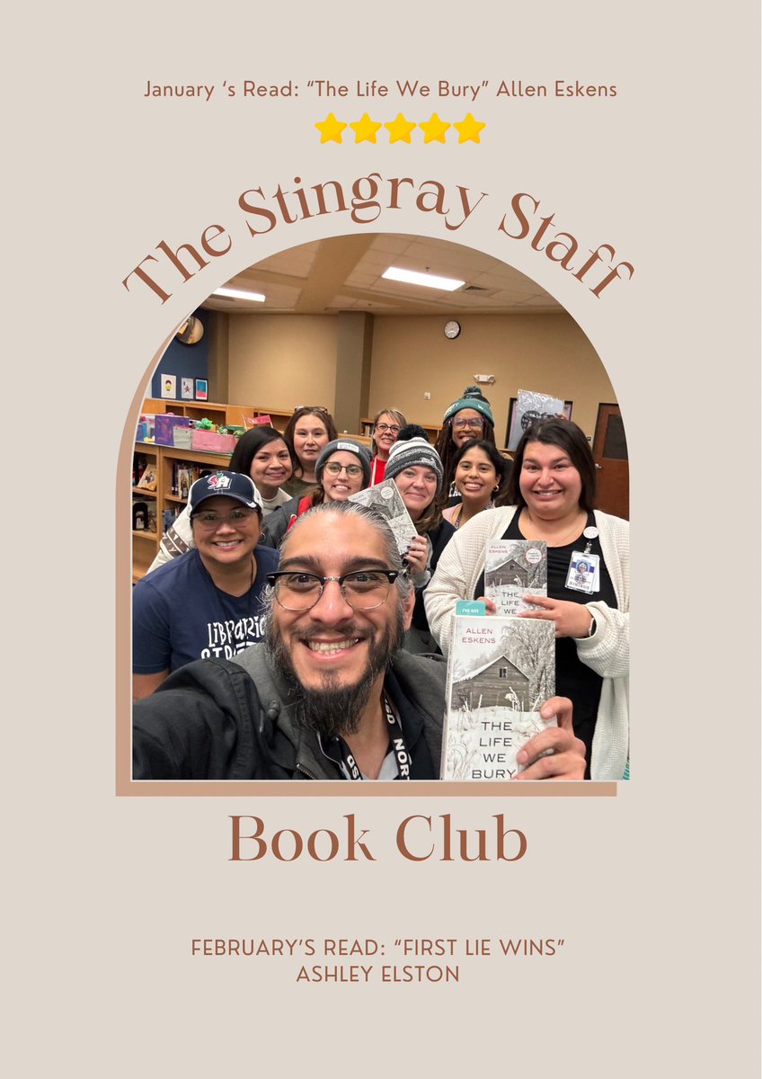 Another great discussion for our Stingray Staff Book Club in the books! Join us for next month’s read: “First Lie Wins” Ashley Elston. #RaysUp #StaffBookClub