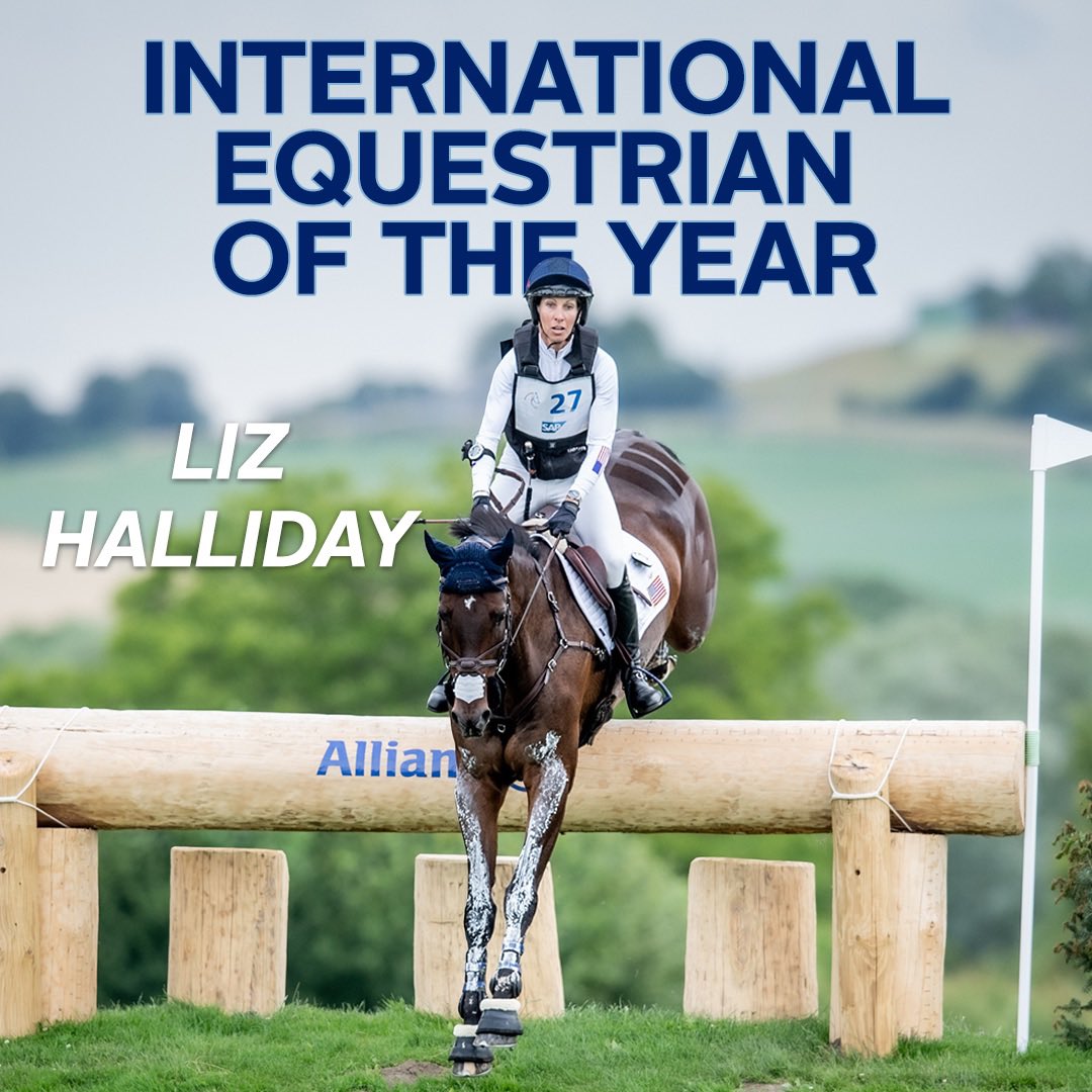 Congratulations to the International Equestrian of the Year, Liz Halliday!  ❤️ #USEquestrian | #USEFAnnualMeeting