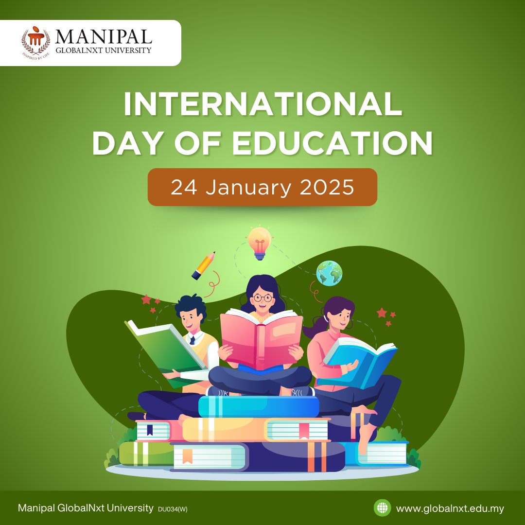Happy International Day of Education from Manipal GlobalNxt University (MGNU)!🌍

Let us empower minds and transform futures through the power of learning. Together, we can make a difference.

#ManipalGlobalNxtUniversity #MGNU #EducationMatters #InternationalDayofEducation