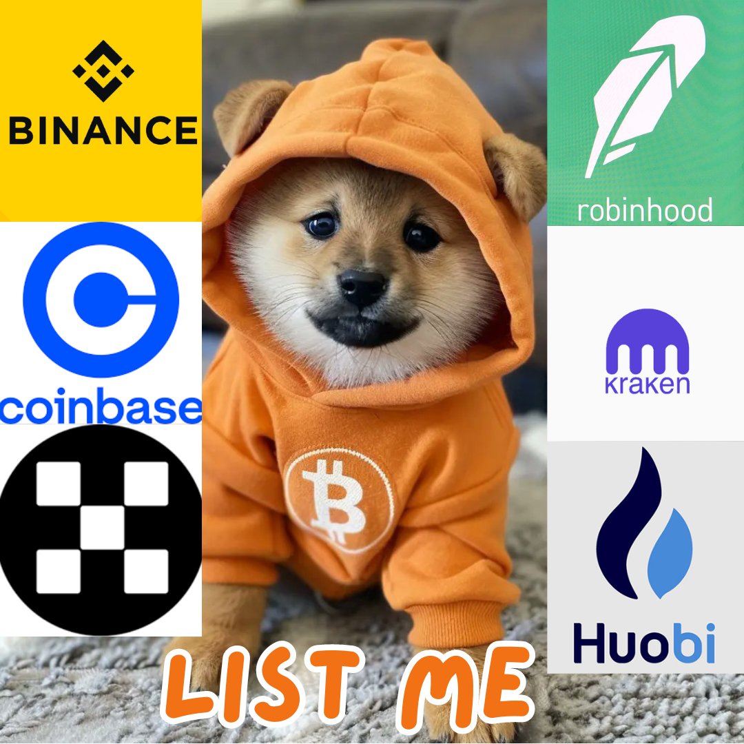 Cholo (@cryptocholo863) on Twitter photo Petition for <a href="/binance/">Binance</a>, <a href="/coinbase/">Coinbase 🛡️</a>, <a href="/okx/">OKX</a>, <a href="/RobinhoodApp/">Robinhood</a>, <a href="/krakenfx/">Kraken Exchange</a>, and <a href="/HuobiGlobal/">火币HTX</a> to spot list $DOG (the #1 memecoin on #Bitcoin)
✏️ Repost to sign Petition for <a href="/binance/">Binance</a>, <a href="/coinbase/">Coinbase 🛡️</a>, <a href="/okx/">OKX</a>, <a href="/RobinhoodApp/">Robinhood</a>, <a href="/krakenfx/">Kraken Exchange</a>, and <a href="/HuobiGlobal/">火币HTX</a> to spot list $DOG (the #1 memecoin on #Bitcoin)
✏️ Repost to sign