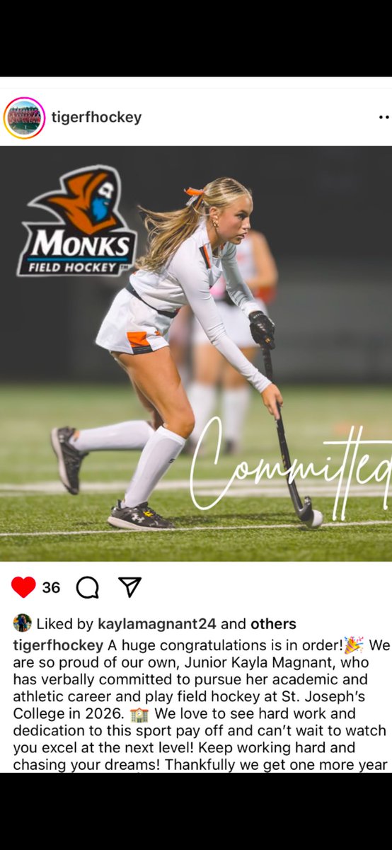 🧡🖤🏑 #tigerfhockey