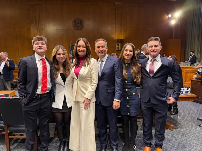 BrookeLRollins's tweet photo. Feeling immeasurably blessed tonight after a day that will stay with me forever. From my precious family, amazing kids, former Texas FFA state officer team, my Hot Tamales softball team, my high school ag teacher, my @TPPF and @A1Policy families, and even a sister who offered to rub my very sore feet.

I was so fortunate to have two of our country’s greatest pastors @Jentezen and @LorenzoSewell0 to pray over my family and me.

Thank you @SenateAgGOP and @JohnBoozman for a productive hearing. 

God bless you all and THANK YOU.