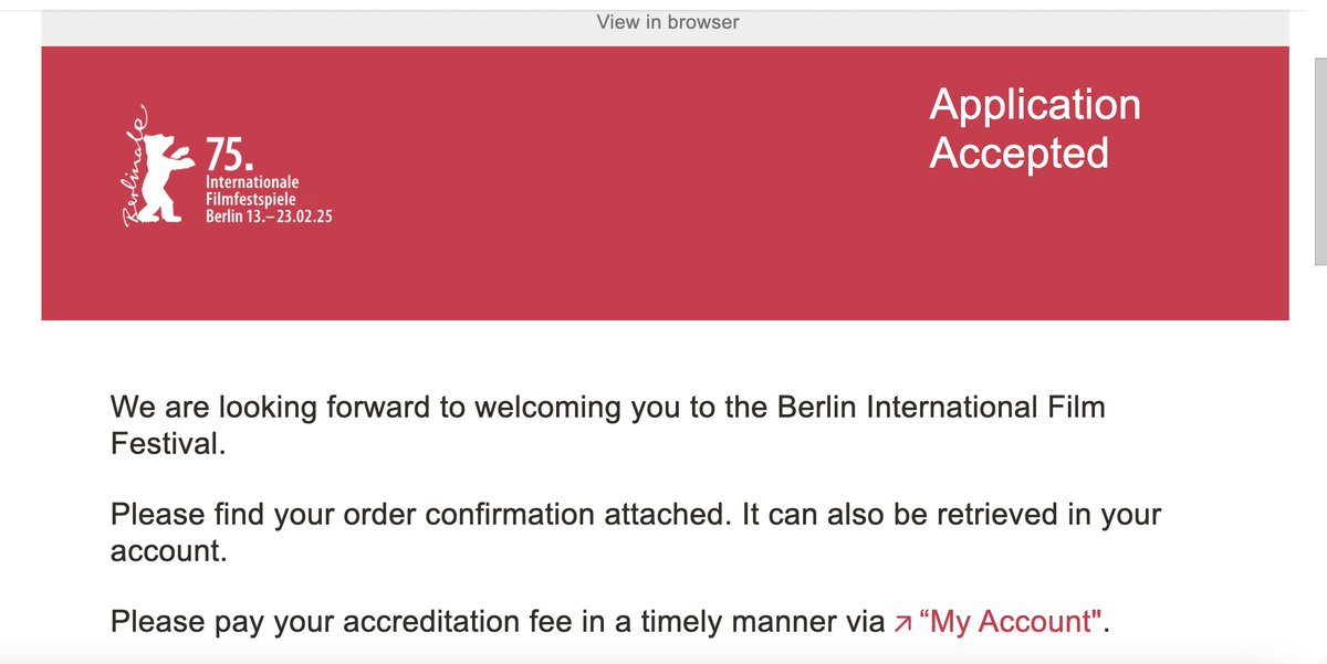 To all my European famiglia, I will be attending the Berlinale Film Festival should you wish to commission me to write anything or simply just catch up 😎🎞