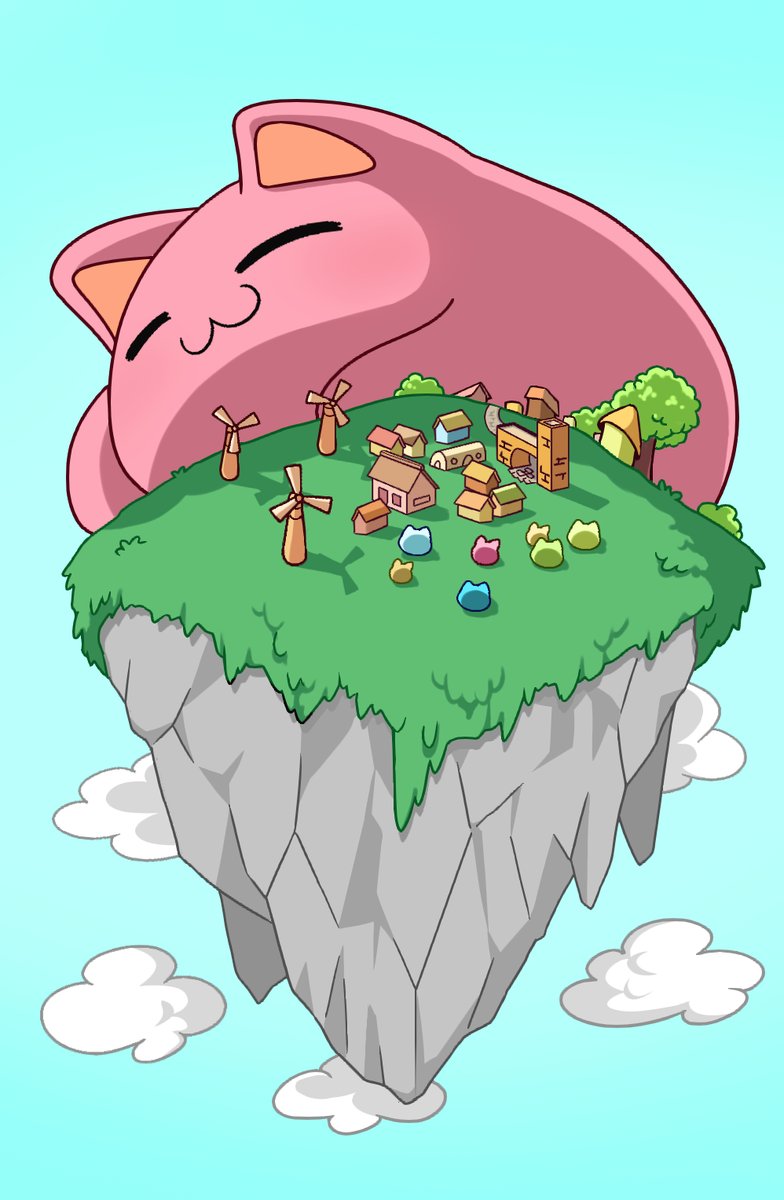NyaOnEarth's tweet photo. The giant is waking up, purr~ https://t.co/IFfSeNTpYz