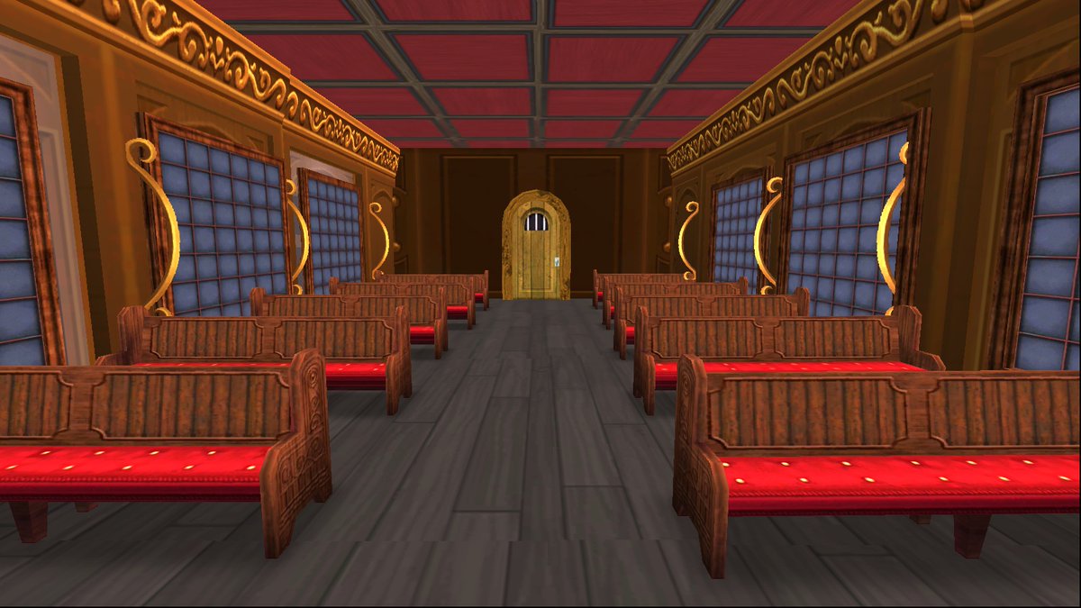 W101SierraSpade's tweet photo. Inspired by the lots of travelling I did this holiday season, I designed a Winter Train Ride on Wizard101! Hop on the train at the station in Marleybone and enjoy a scenic view of the snowy mountains before arriving in Polaris! 

#PluckyWinterDecor2024
@w101emily https://t.co/6ebSSzJMWD