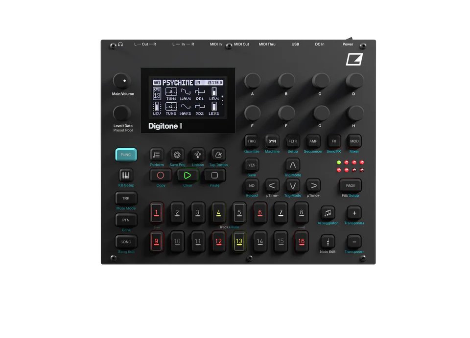 ElektronJapan's tweet photo. 大人気のElektron Digitone IIが数量限定で配送可能です!詳細はこちら → リンク: https://t.co/F04c539yTe #Elektron #DigitoneII #Digitone2 #FM音源 #Digitone https://t.co/EjT5nR1S03