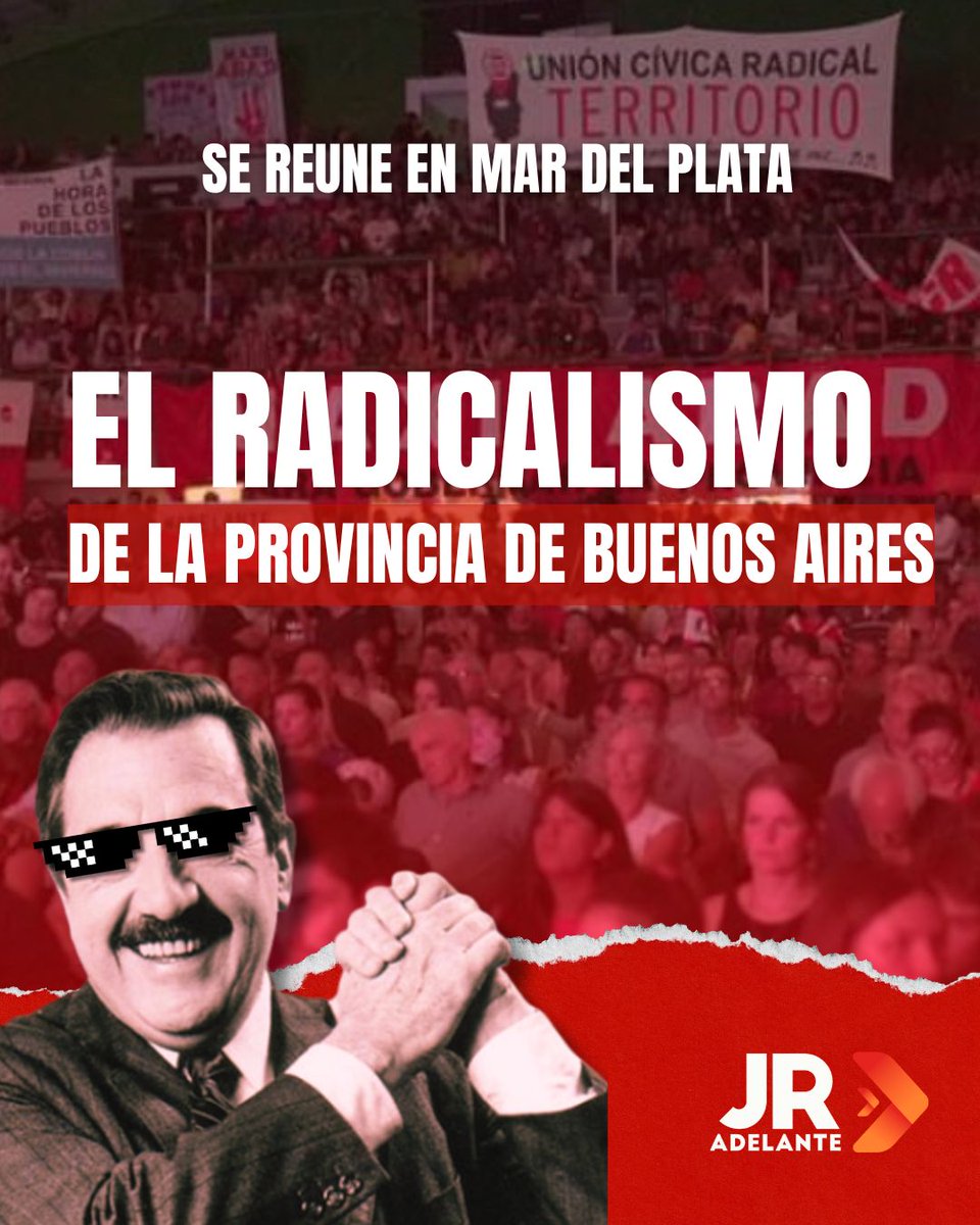 NOS VEMOS EN MARDEL 😎🇵🇱

👉🏻Nos reuniremos referentes nacionales, legisladores, intendentes, concejales, militantes de toda la Provincia, y el presidente electo de la UCR bonaerense, <a href="/MFernandezTL/">Miguel Fernández</a> 

👉🏻HOY
👉🏻19:00hs
👉🏻UBICACIÓN: CLUB QUILMES, LURO 3868, MAR DEL PLATA