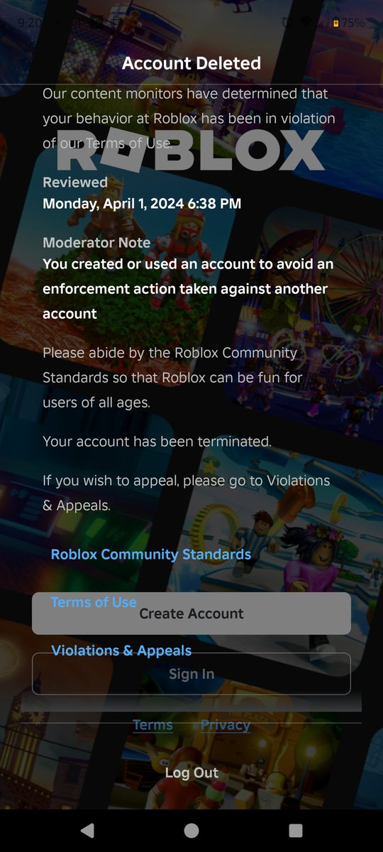 willischoice15's tweet photo. @Roblox Shitty ass app with no moderation it's 2025 in January and I find my account banned even tho it's not APRIL OR 2024 for tryna Evade a Ban which guess what Moron isn't a Ban if that account Was DELETED A YEAR AGO so what the actual fuck fix ur fucking app https://t.co/v86DdbzhB3
