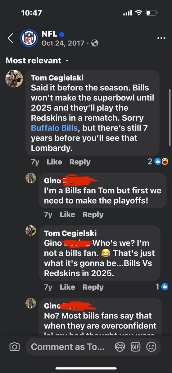 JoeyCana's tweet photo. My friend posted this YEARS ago 🤯👀👀👀👀… #BillsMafia https://t.co/l6FrhPGqiy