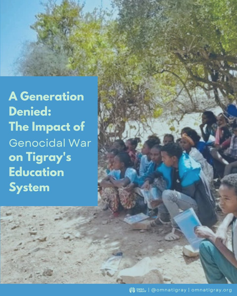 OmnaTigray's tweet photo. This #InternationalDayOfEducation, we focus our attention on Tigray’s debilitated education system. Schools were initially shut down due to the COVID-19 pandemic, but the closures persisted because of the #TigrayGenocide that started in November 2020. @UNICEF @UNOCHA
A thread👇🏾 https://t.co/dl8kVOh2Vv