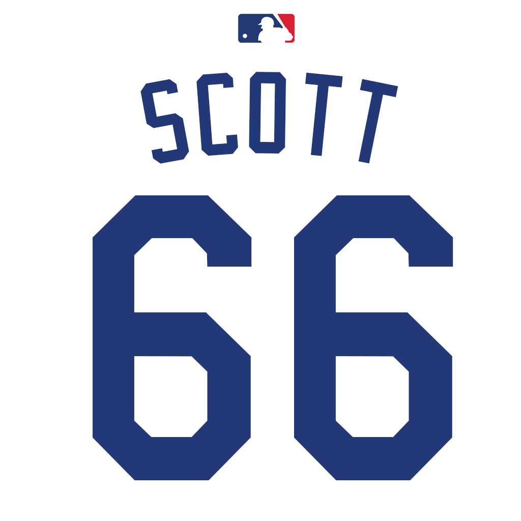 ナンバーMLB2018年 LHP Tanner Scott will wear number 66. Last worn by RHP Mitch White