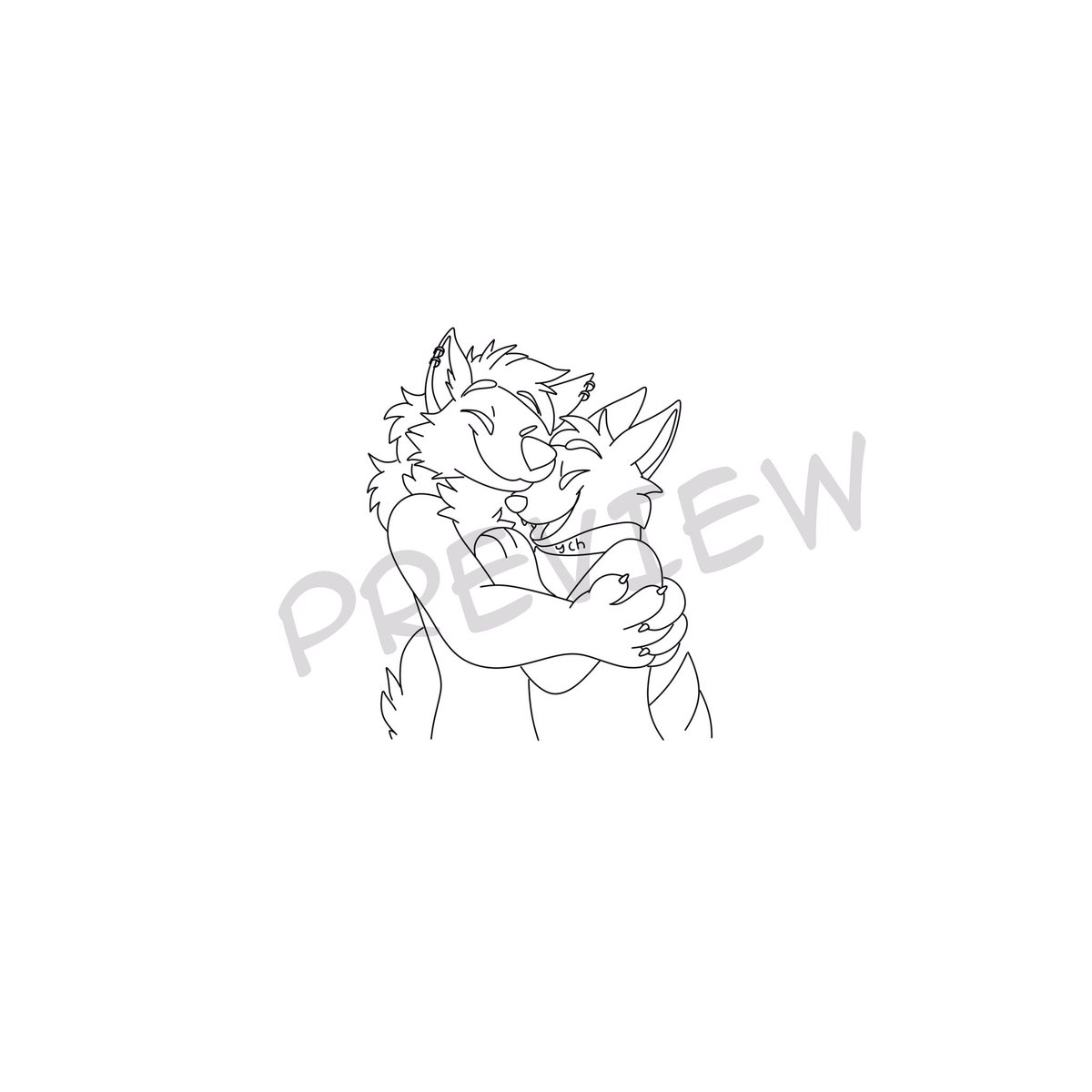 Cute hugging sticker commission done by me for my cute friend 
#furryarts #hugs #commissionsopen