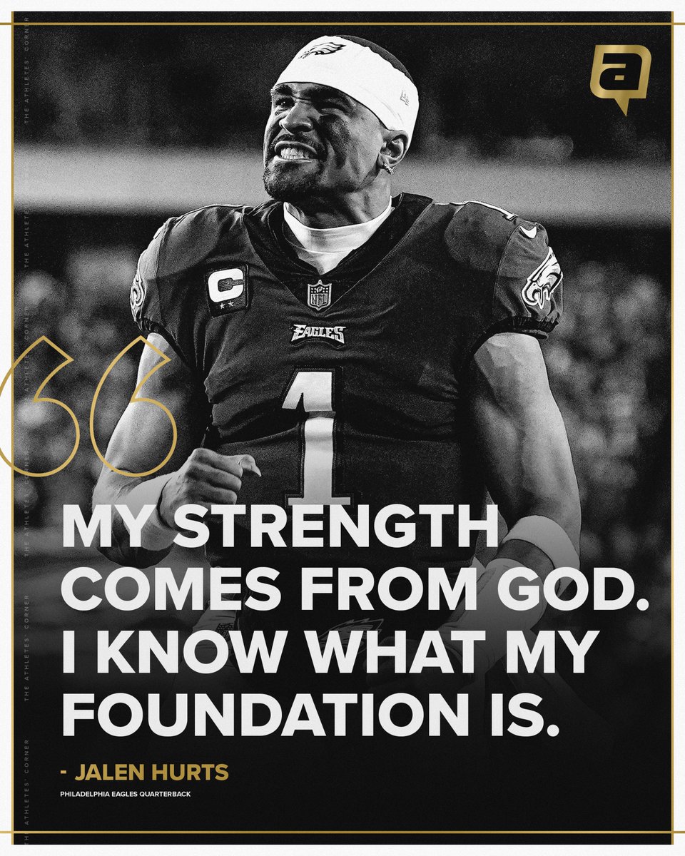 The Athletes' Corner (@athletescorner_) on Twitter photo All God.
<a href="/JalenHurts/">Jalen Hurts</a> 🙏 All God.
<a href="/JalenHurts/">Jalen Hurts</a> 🙏