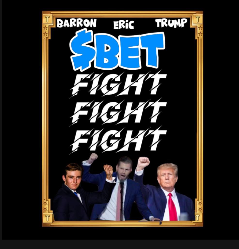 nitrogems1's tweet photo. 🚨 Introducing Barron Eric Trump ($BET)🚨

The wait is over!
Say hello to
Barron Eric Trump ($BET) - the ultimate meme token riding the Trump America hype!
$
Barron: The Strategist
• Eric: The Marketer
Trump: The King of Crypto
🔥Presale LIVE on PINKSALE 👇 https://t.co/fiJwvG55xZ