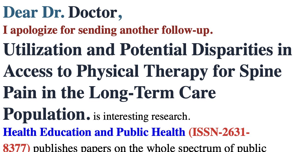 doc_doc_pru's tweet image. Somebody knew my Twitter handle #PredatoryJournal