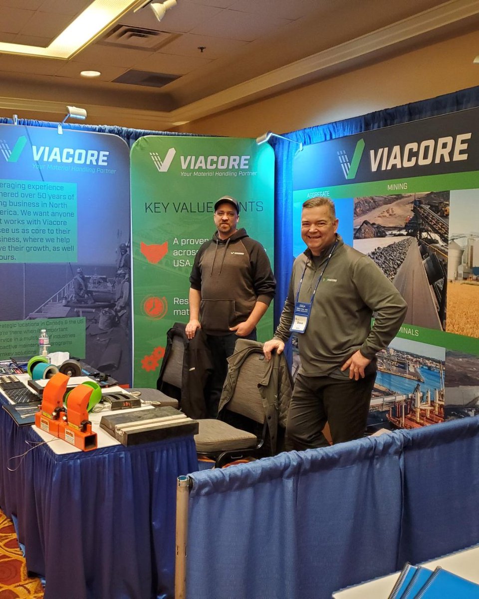 ViacoreInc's tweet photo. That's a wrap! Thank you to everyone that visited our booth at the OSSGA Operations, Health &amp; Safety Seminar yesterday and today.

#Viacore #ViacoreSolutions #OSSGA #OntarioStandStoneandGravelAssociation #TorontoON #materialhandling #healthandsafety https://t.co/hr3iLX3mfT
