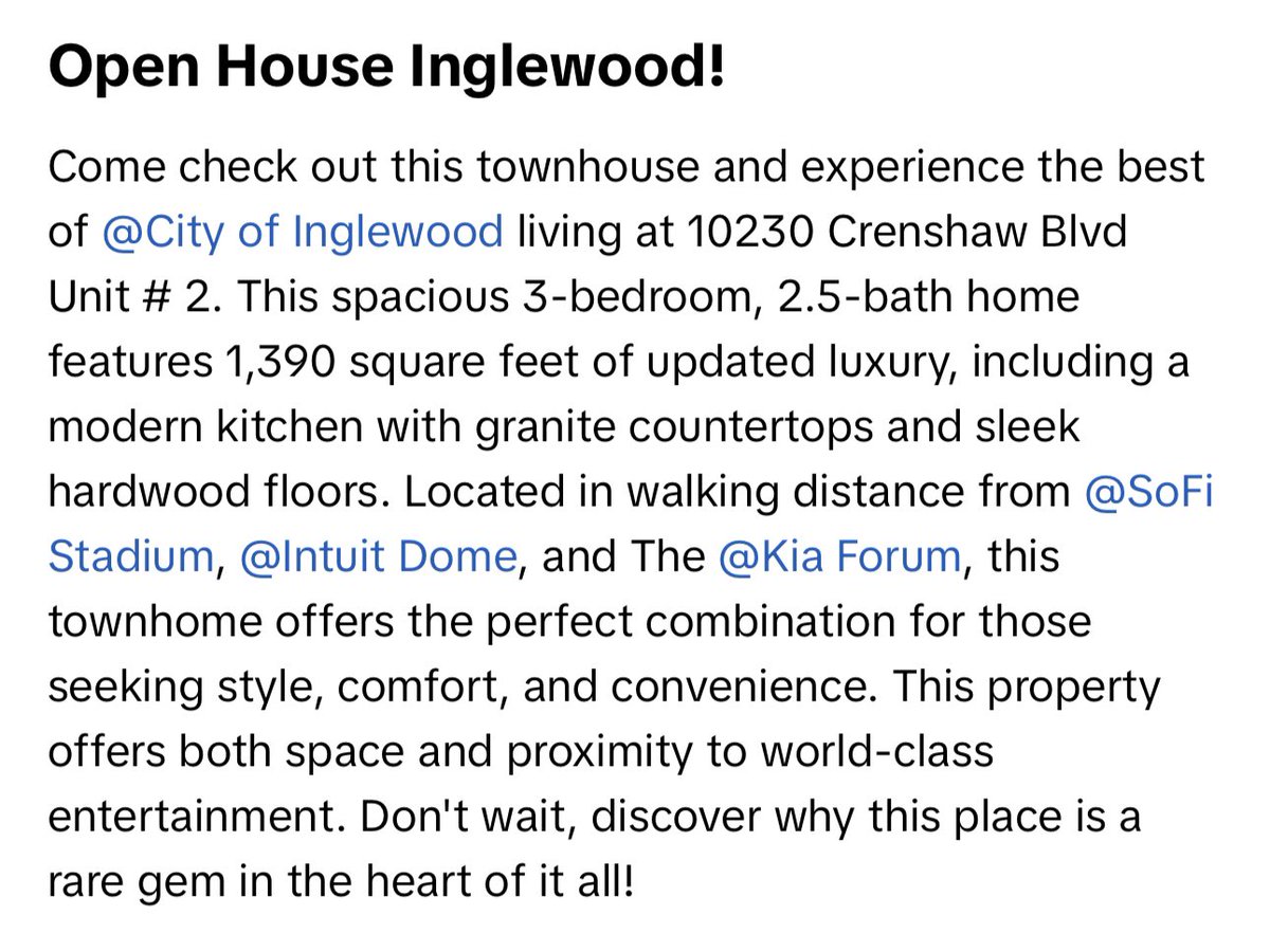 REMike24's tweet photo. Listed at $699,000 in the heart of Inglewood near the stadiums. Come check it out with me this weekend!! https://t.co/FHdVDD2g0z