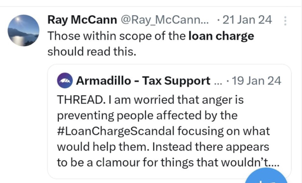 Greg Mulholland 📉 (@gregmulholland1) on Twitter photo Hi <a href="/jamesmurray_ldn/">James Murray</a>. Just checking, following the announcement of the ‘review’ into the #LoanCharge that rules out reviewing the Loan Charge, that you realise your ‘independent’ reviewer, as well as having worked for the revenue for 31 years, also promoted tweets from promoters?! Hi <a href="/jamesmurray_ldn/">James Murray</a>. Just checking, following the announcement of the ‘review’ into the #LoanCharge that rules out reviewing the Loan Charge, that you realise your ‘independent’ reviewer, as well as having worked for the revenue for 31 years, also promoted tweets from promoters?!