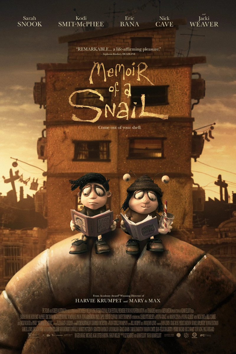 BenMkWrites's tweet photo. Life can only be understood backwards, but we have to live it forwards. Follow us + RT to enter to #win a digital copy of the Oscar-nominated animated feature, #MemoirOfASnail, available now on Digital &amp; Demand! https://t.co/SjQ1ntAF4G