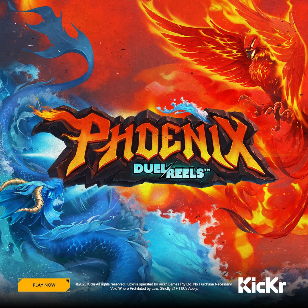 KickrGames's tweet image. 🔥 The battle of the elements has begun! Phoenix DuelReels by #Hacksaw is now LIVE on #Kickr.

🌀 Will you rise with the fiery Phoenix or succumb to the Water Dragon’s wrath? Spin your way to legendary wins!

🎮 Start playing today—your legend awaits!