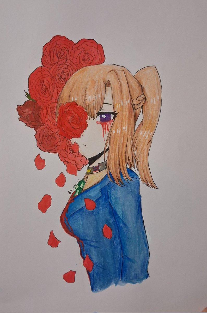 I missed using watercolor, but I'm not sure if it was a good idea 🥲
#yttd