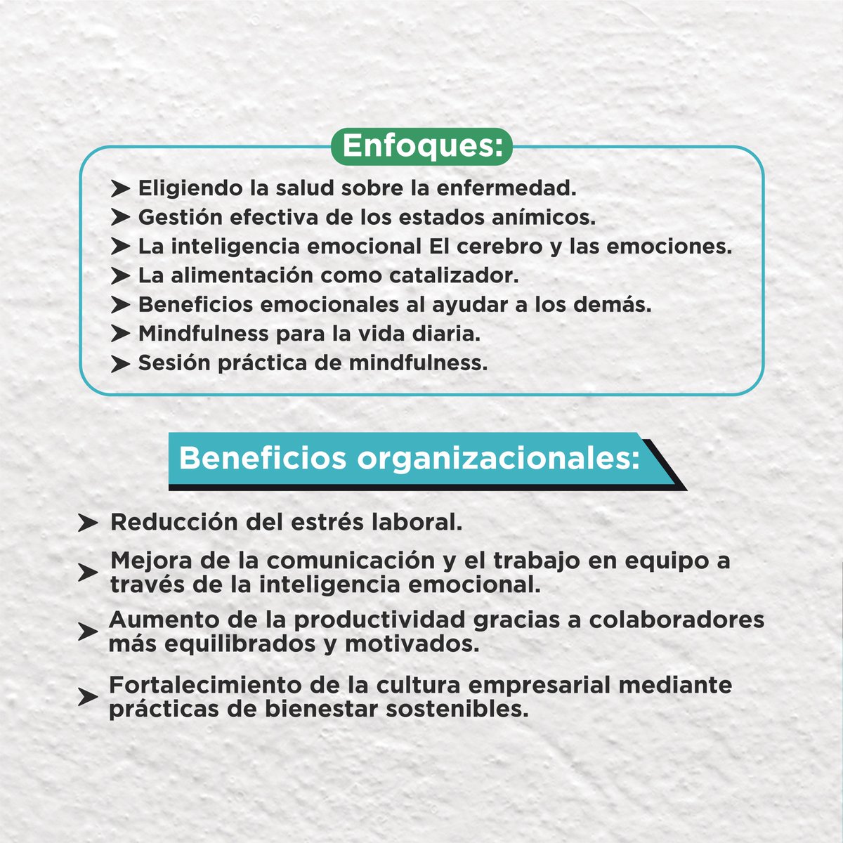 SijusaPty's tweet photo. Potencia el bienestar y la productividad de tu equipo con nuestro curso: Bienestar Integral 2025.

#Mindfulness #BienestarLaboral #EquilibrioEmocional #vidaequilibrada #profesionalespanama #crecimientopersonal #sistemajuridico #sijusapty #inteligenciaemocional #educacionemocional https://t.co/yBh2o9yhp9