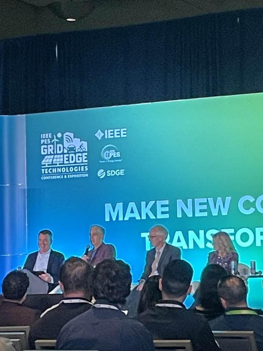 LinaBertling's tweet image. Time to wrap up after an energizing week in #SanDiego - the final panel says it all - #AI and data centers - we need fast , huge additional electricity supply - SMR+ renewables . Thanks @ieee_pes for a brilliant event #IEEEPESGridEdge @KTHuniversity pes-gridedge.org