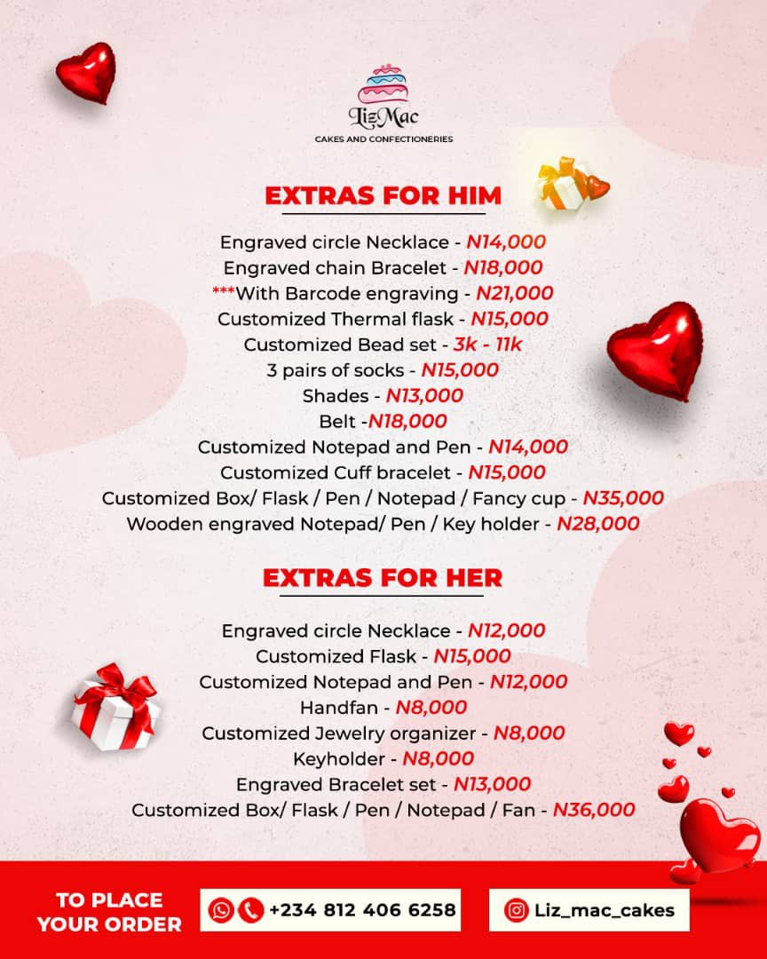 liz_macc's tweet photo. NEED TO SAVE UP FOR VALENTINES DAY FOR YOUR LOVED ONES‼️‼️‼️
You are at the right place🥰

At Liz_mac_cakes,
You can pay in installments,and still get this lovely packages by valentines Day😍Don’t sleep on it 🥰

Send a dm to get Liz_mac_cakes Installments Info: https://t.co/7PUhqkn1FA