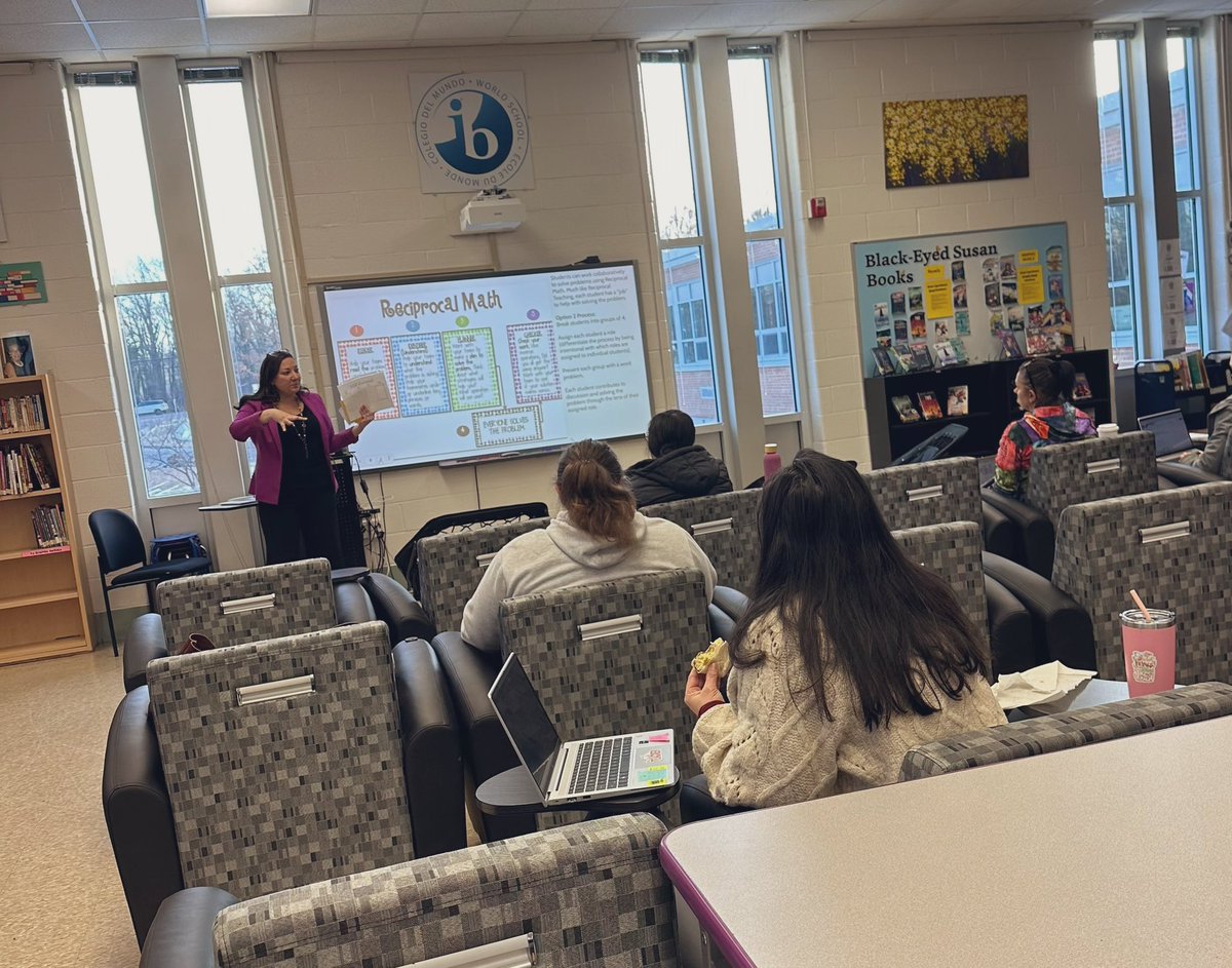 Literacy coaches work with ALL teachers to elevate instruction 😄 Today I showed our <a href="/AnnapMSAACPS/">Annapolis Middle School</a> Math Department how to use Reciprocal Teaching in the Math classroom #BelongGrowSucceed <a href="/TitleIAACPS/">Title I AACPS</a>