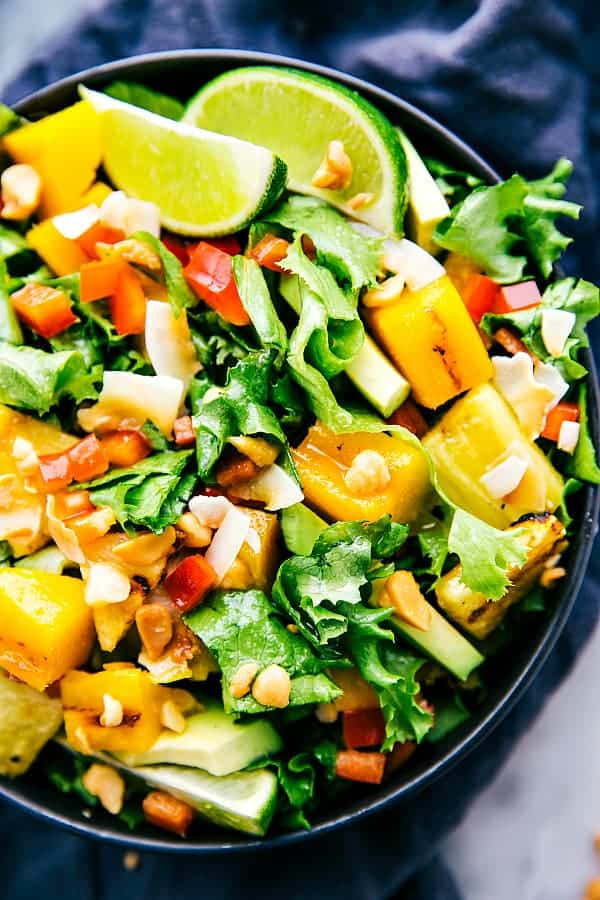 Grilled Mango and Pineapple Salad | The Recipe Critic therecipecritic.com/grilled-mango-…