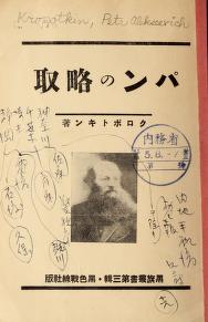 ذکر چندین رویداد تاریخی نوشت که تاروپود امپریالیسم از میهن‌پرستی و نظامی‌گری شکل گرفته است. وی «تسخیر نان»، اثر پیتر کروپتکین را به ژاپنی برگردانده بود. او مخالف پارلمانتاریسم بود که هرگز به انقلاب اجتماعی نمی‌انجامد و خواستار عمل مستقیم همه زحمتکشان برای تغییرات رادیکال بود.
۲٫۲