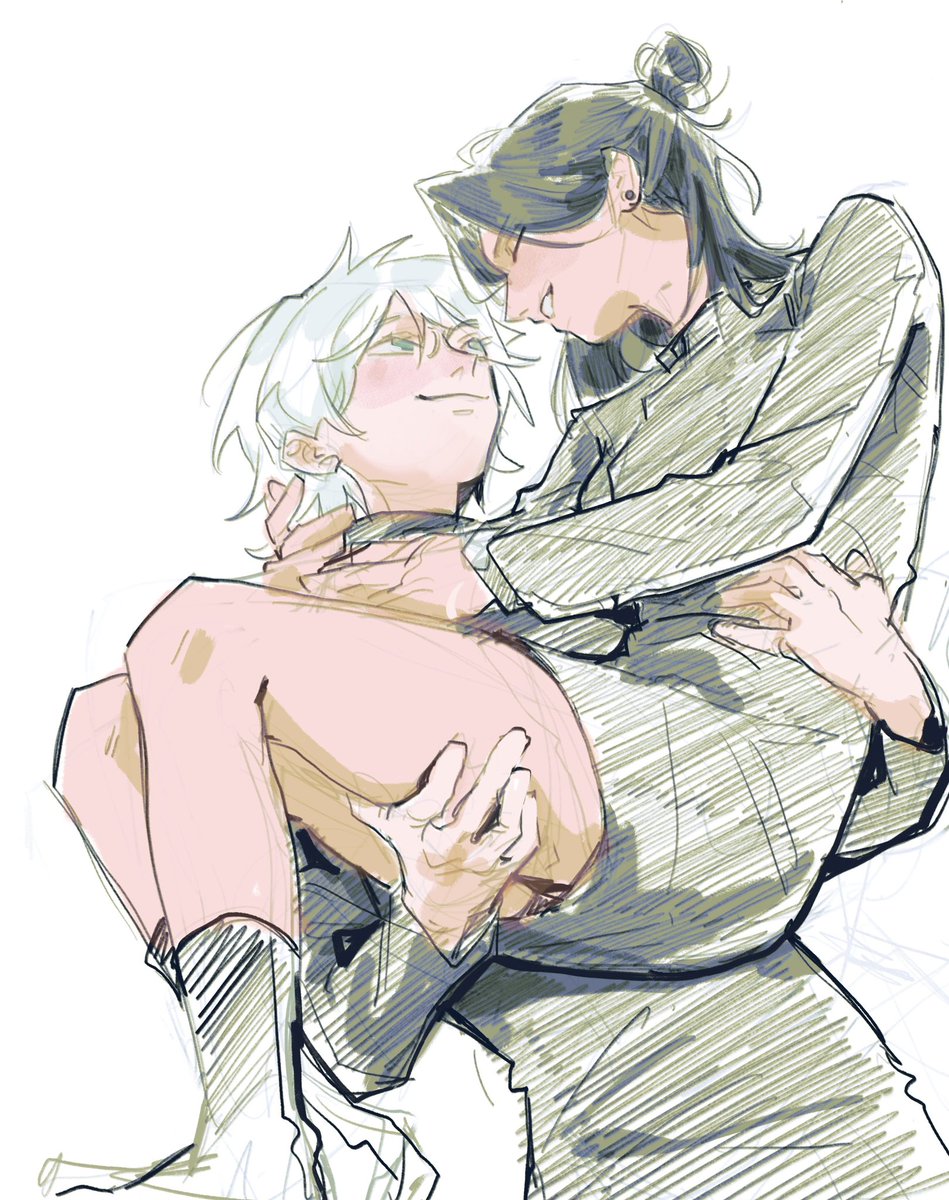 badhapple's tweet photo. asked ppl for some pairings to draw https://t.co/sx9fkrGP7W