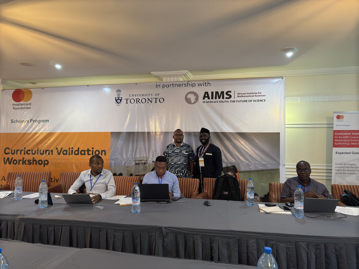 dzevela's tweet photo. Day 1 of the @UofT_dlsph -@AIMS_RIC -@MastercardFdn  Masters in Mathematical Epidemiology Curriculum Validation Conference! https://t.co/viW0qZMoGG