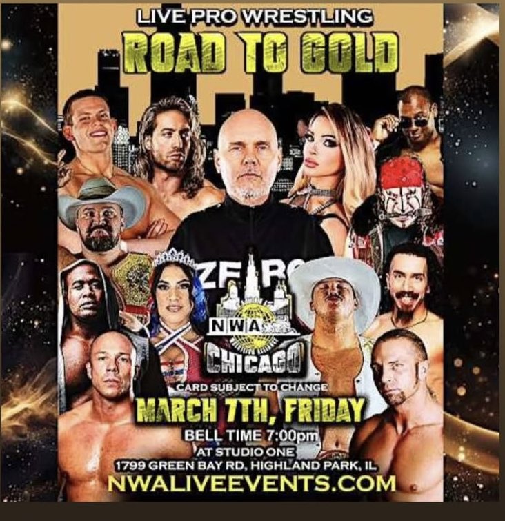 Billy's tweet image. March 7! NWA Chicago returns to Studio One in Highland Park 

eventbrite.com/e/nwa-chicago-…