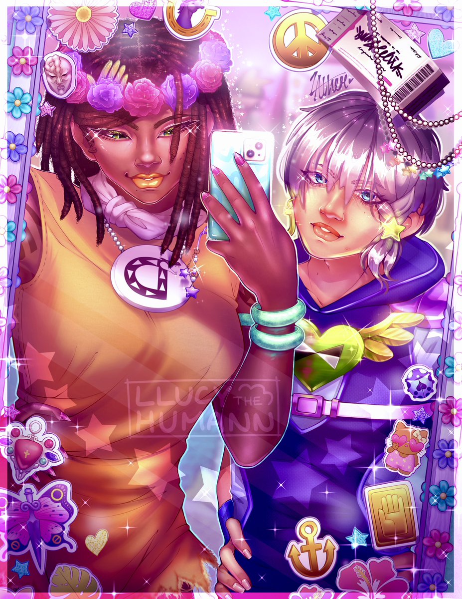 llucythehumann's tweet photo. it’s my purpose in life to make everything cute and sparkly :> #JoJosBizarreAdventure #JJBA #JojoLands https://t.co/v4kyFC42fS