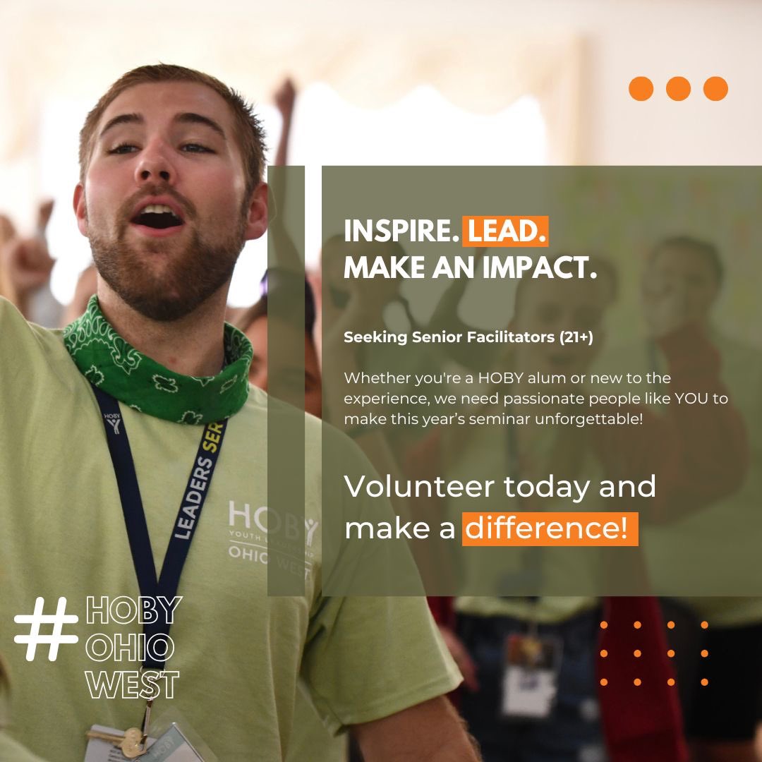 HOBY Ohio West is seeking passionate volunteers to inspire and empower high school students at our upcoming leadership seminar.

Sign up today and help shape the leaders of tomorrow: docs.google.com/forms/d/e/1FAI…