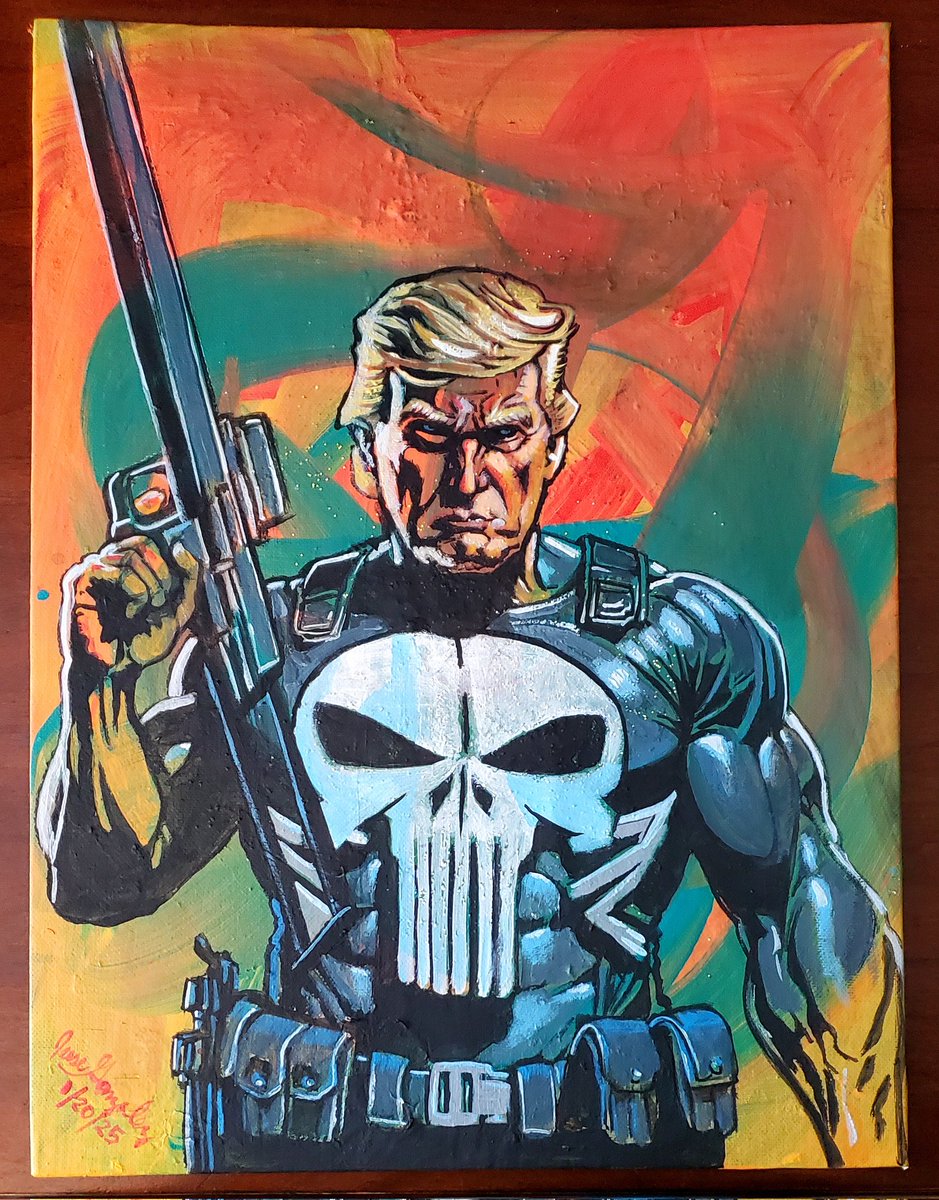 WysePixel's tweet photo. Trump the Punisher! Justice will be served. https://t.co/RPV93xYyPy